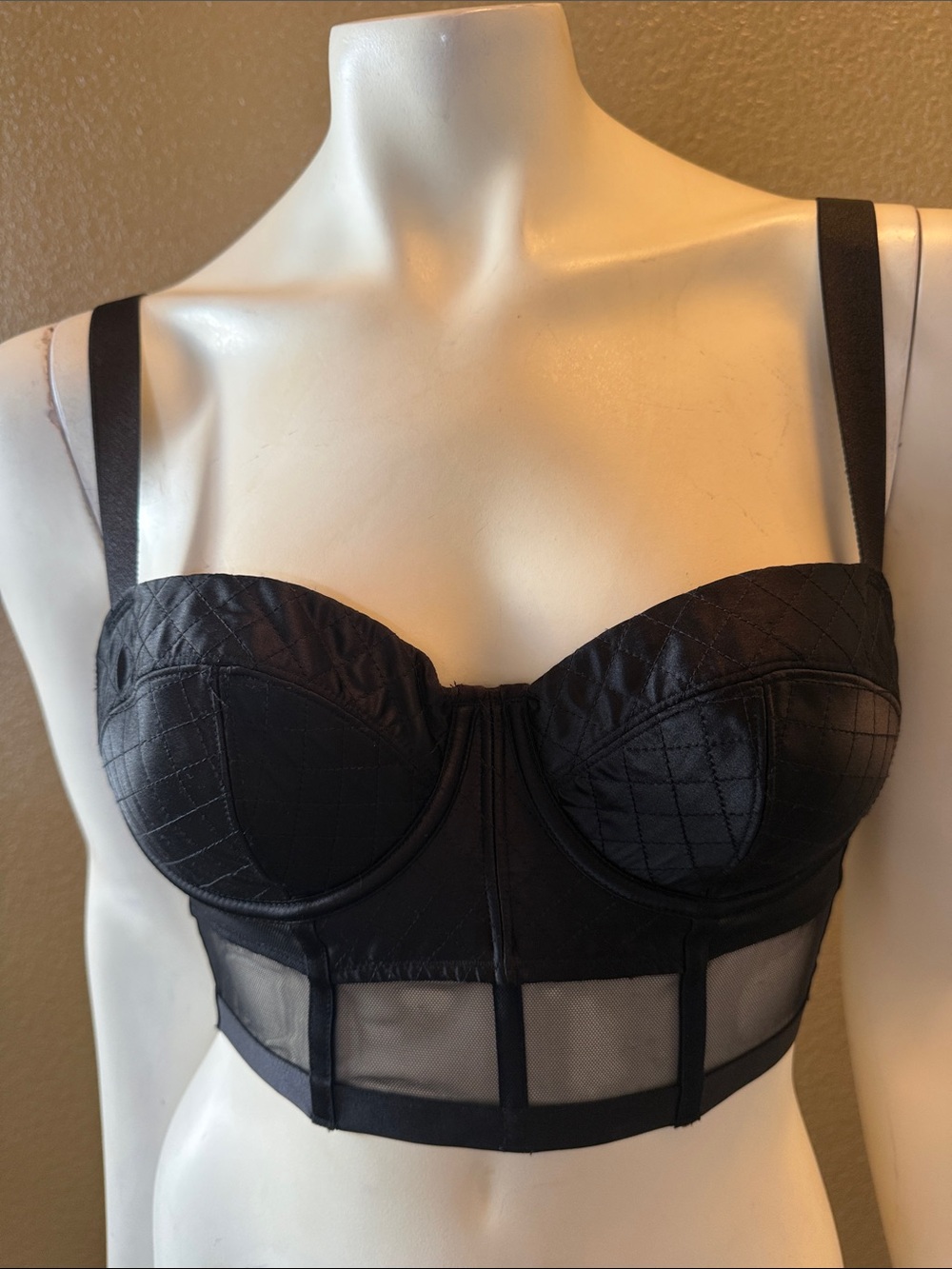 Victoria's Secret Black Longline Bustier
